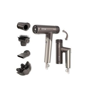 Shark Hair Dryer with Attachments - Silver